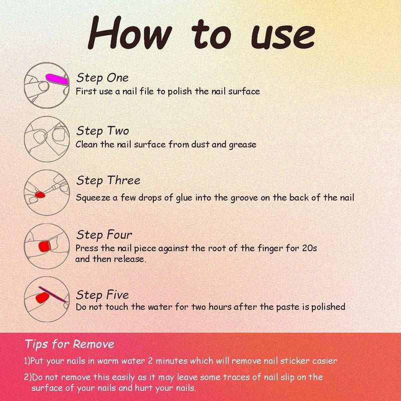 SINHOT Stiletto Press on Nails Extra Long Fake Nails with Glue Glossy False Nails with Red Designs Full Cover Almond Acrylic Nail 24 pcs - Image 4